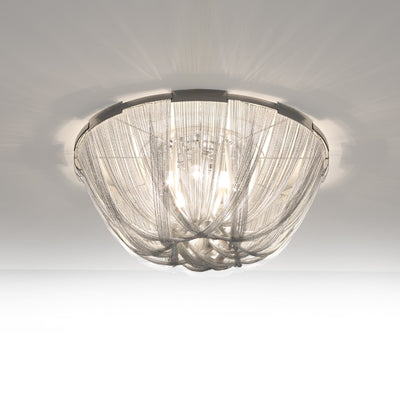 Talj Ceiling Light Tassel Aluminum Chain Nickel Frame