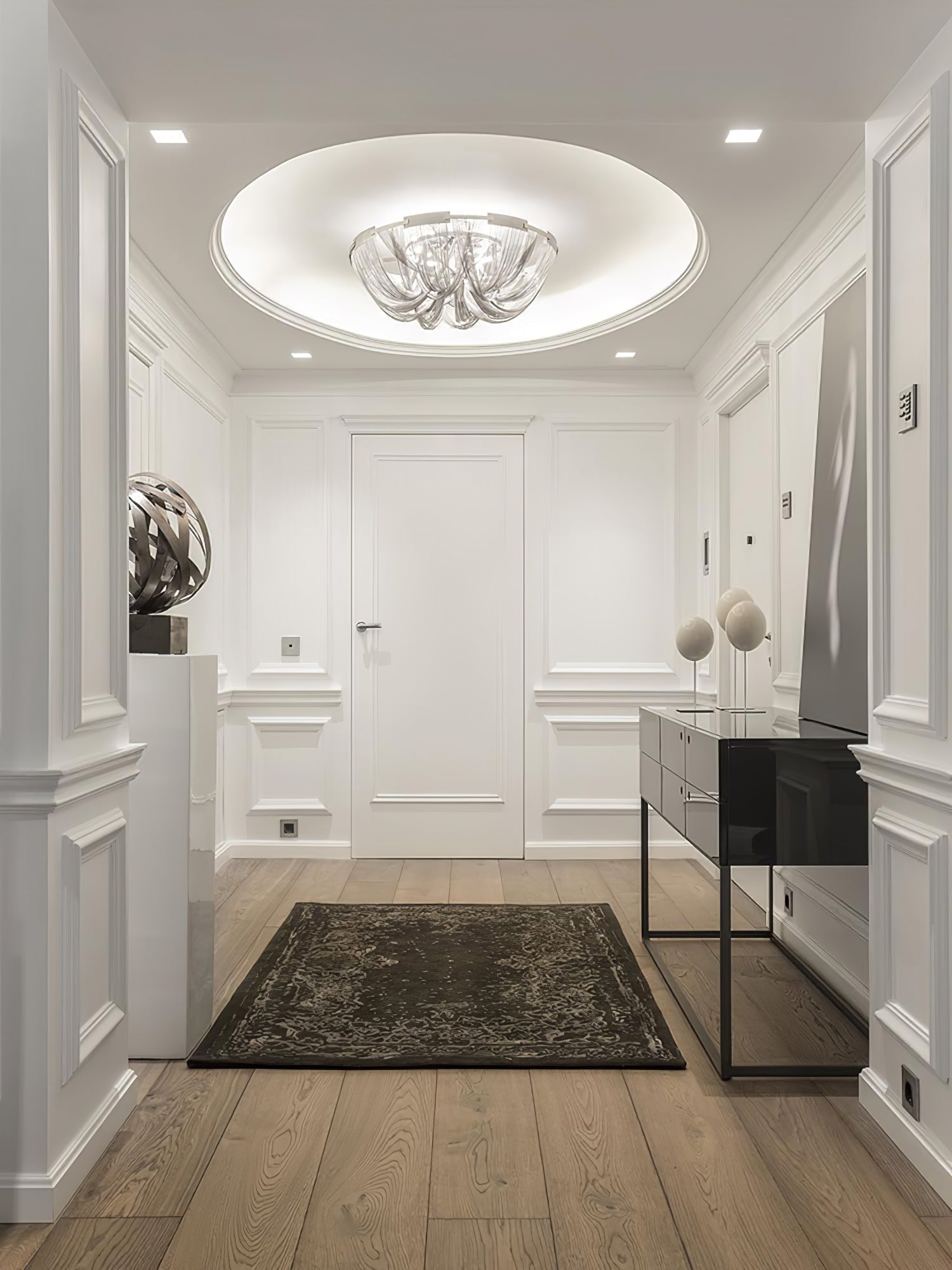 Talj Ceiling Light Tassel Aluminum Chain Nickel Frame