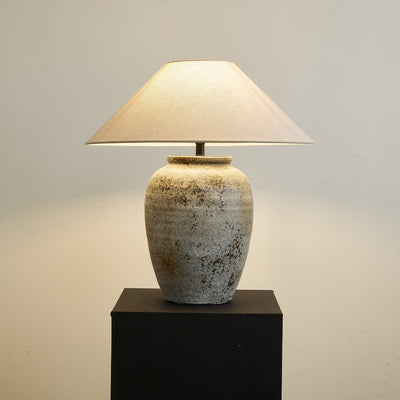 Terra Ceramic & Fabric Table Lamp