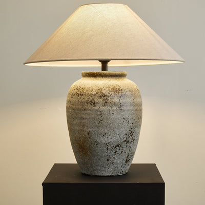 Terra Ceramic & Fabric Table Lamp