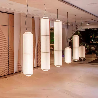 Oren Modern Minimalist Natural Mulberry Silk Pendant Lamp