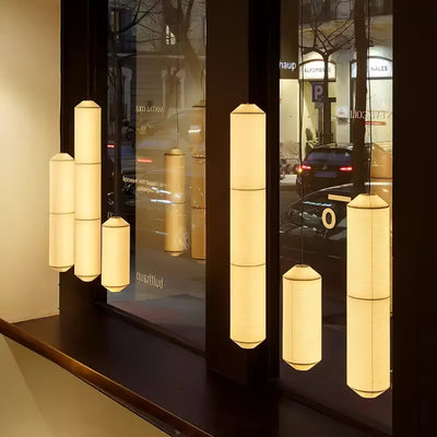 Oren Modern Minimalist Natural Mulberry Silk Pendant Lamp