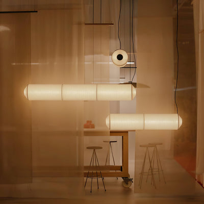 Oren Modern Minimalist Natural Mulberry Silk Pendant Lamp