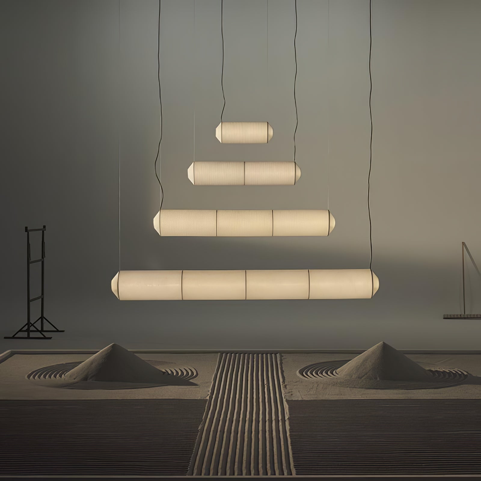 Oren Modern Minimalist Natural Mulberry Silk Pendant Lamp