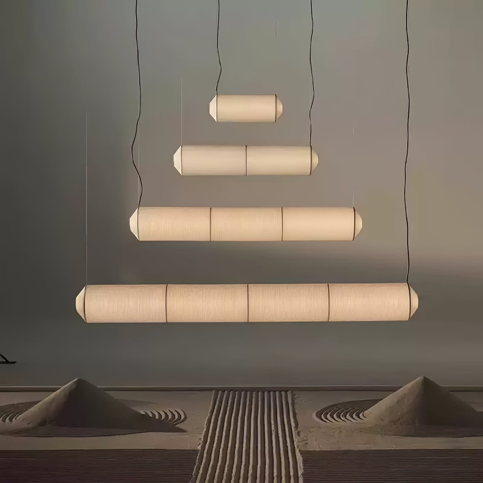Oren Modern Minimalist Natural Mulberry Silk Pendant Lamp