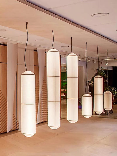 Oren Modern Minimalist Natural Mulberry Silk Pendant Lamp
