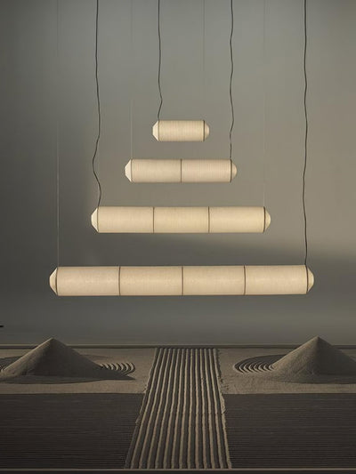 Oren Modern Minimalist Natural Mulberry Silk Pendant Lamp