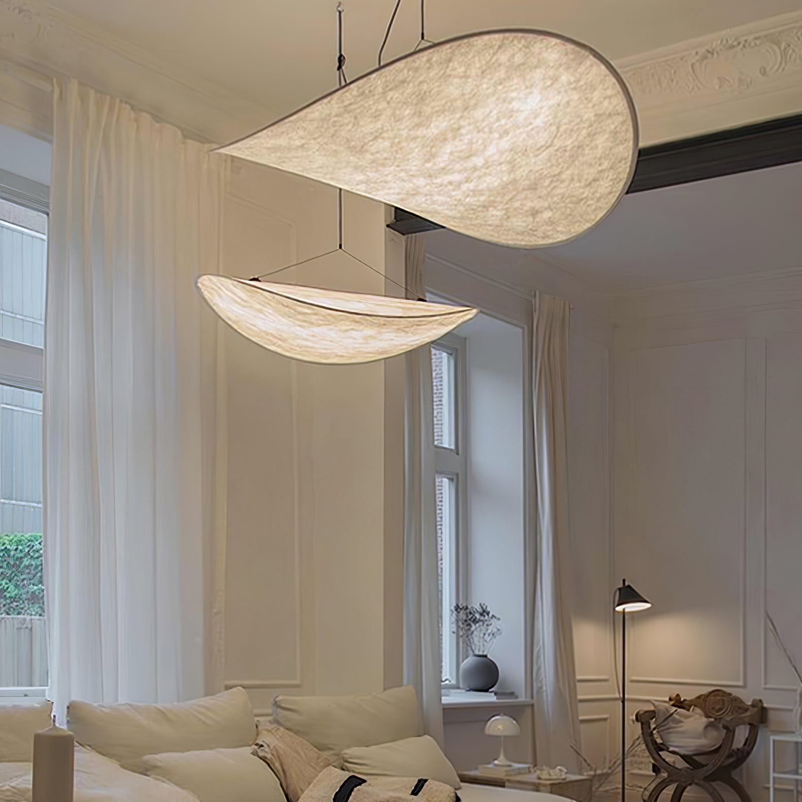 Larenol Paper & Glass Fiber Pendant Lamp