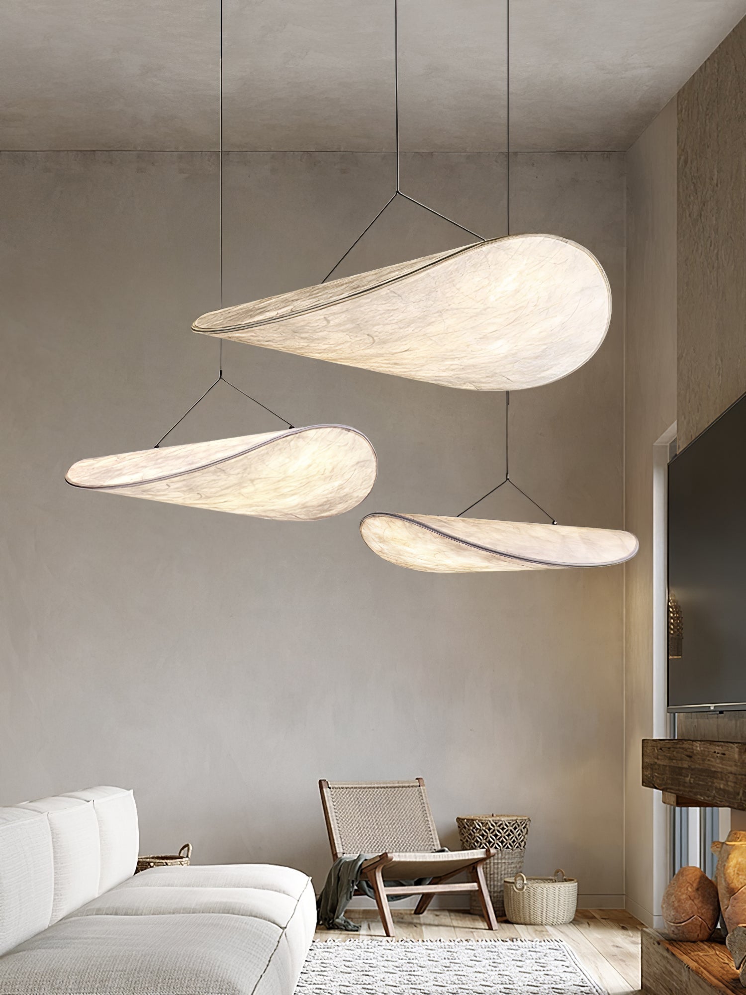 Larenol Paper & Glass Fiber Pendant Lamp