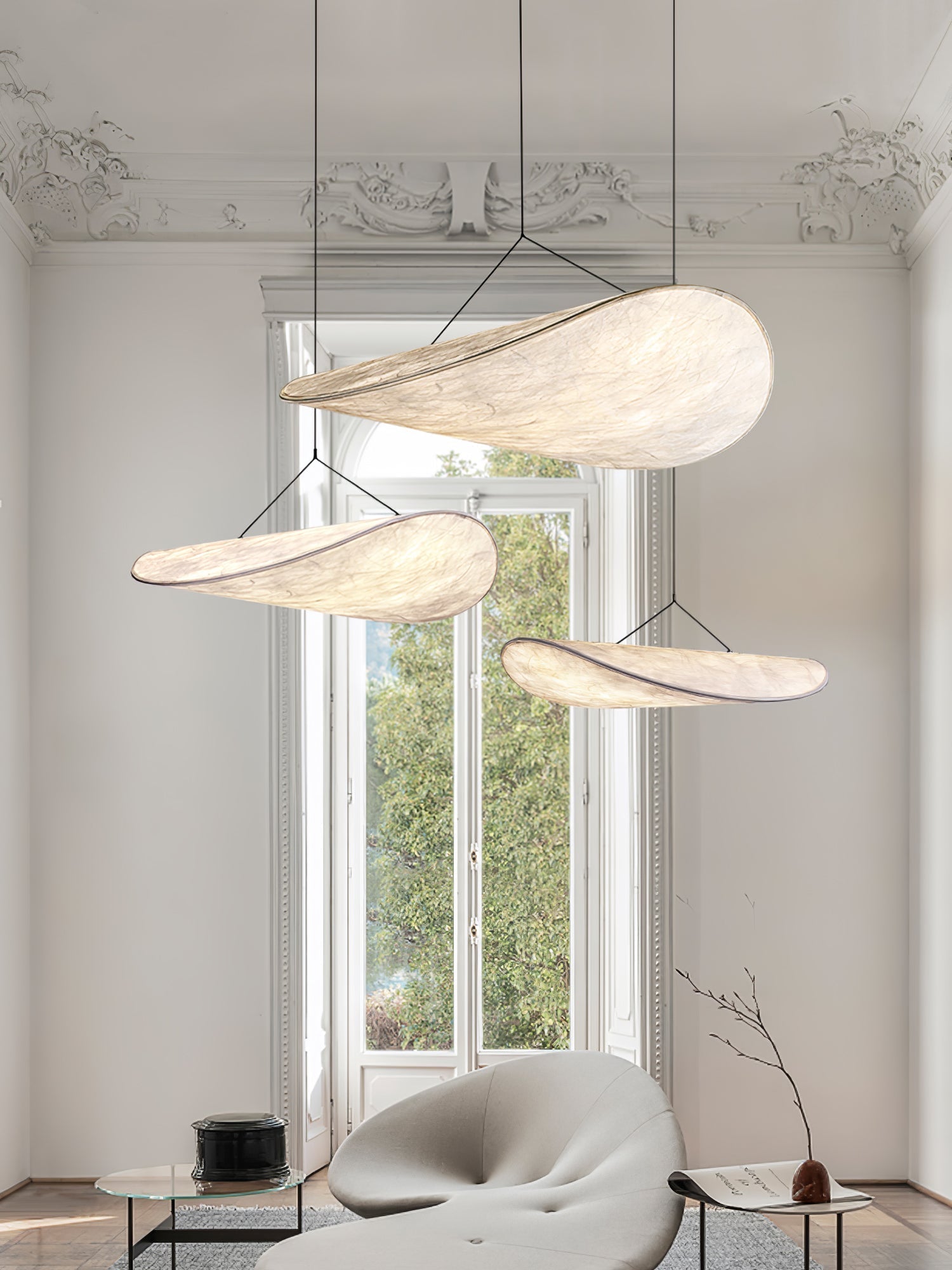 Larenol Paper & Glass Fiber Pendant Lamp