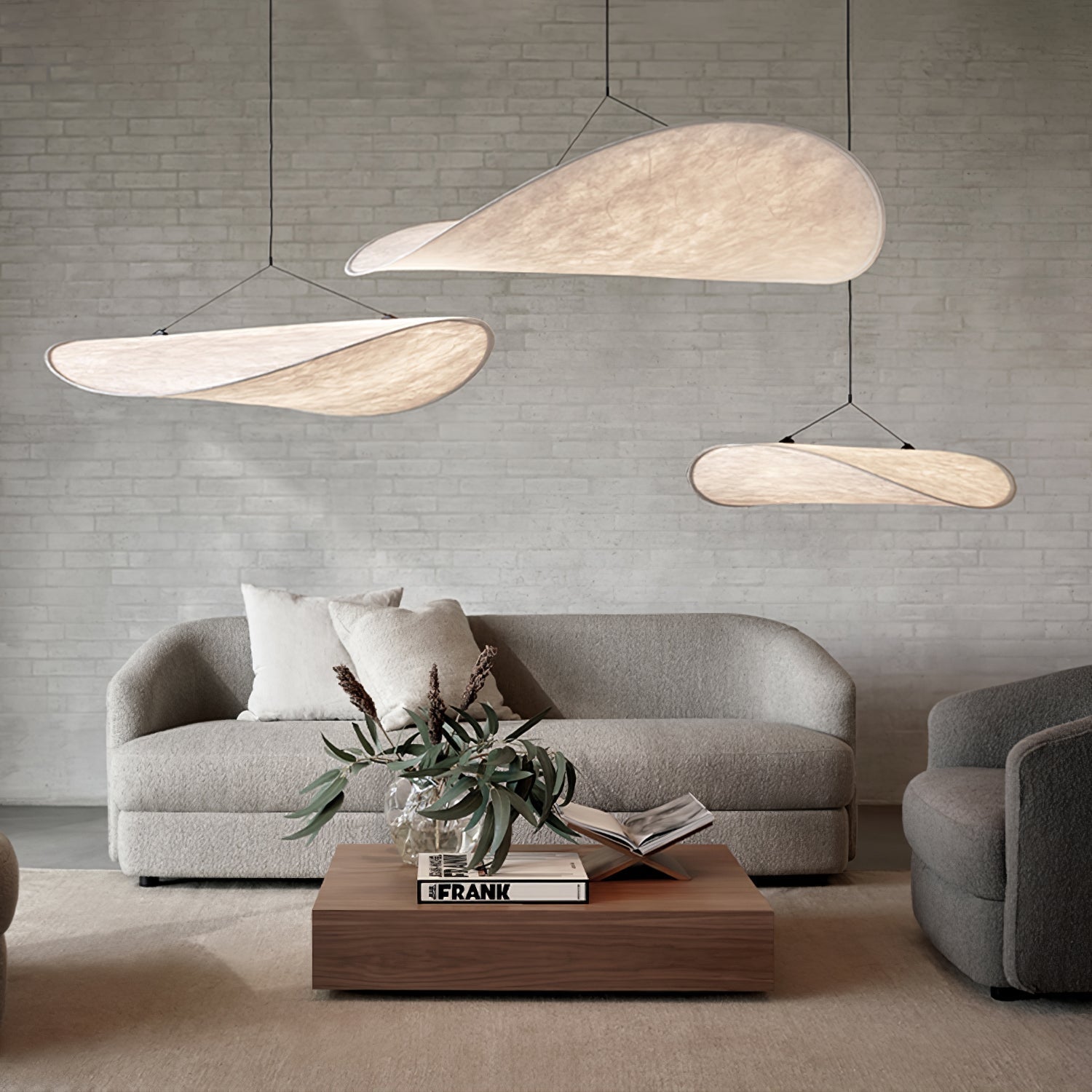 Larenol Paper & Glass Fiber Pendant Lamp