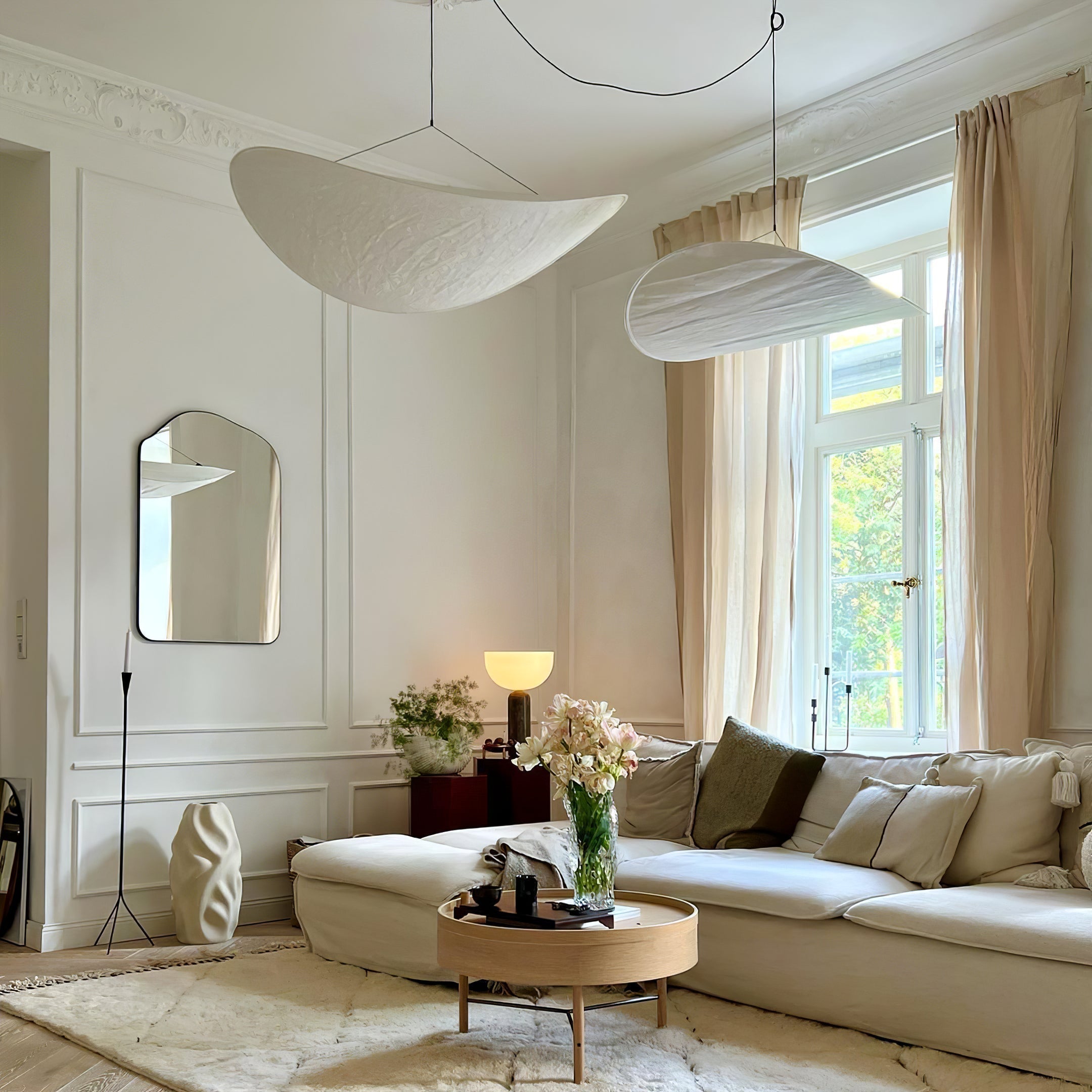 Larenol Paper & Glass Fiber Pendant Lamp