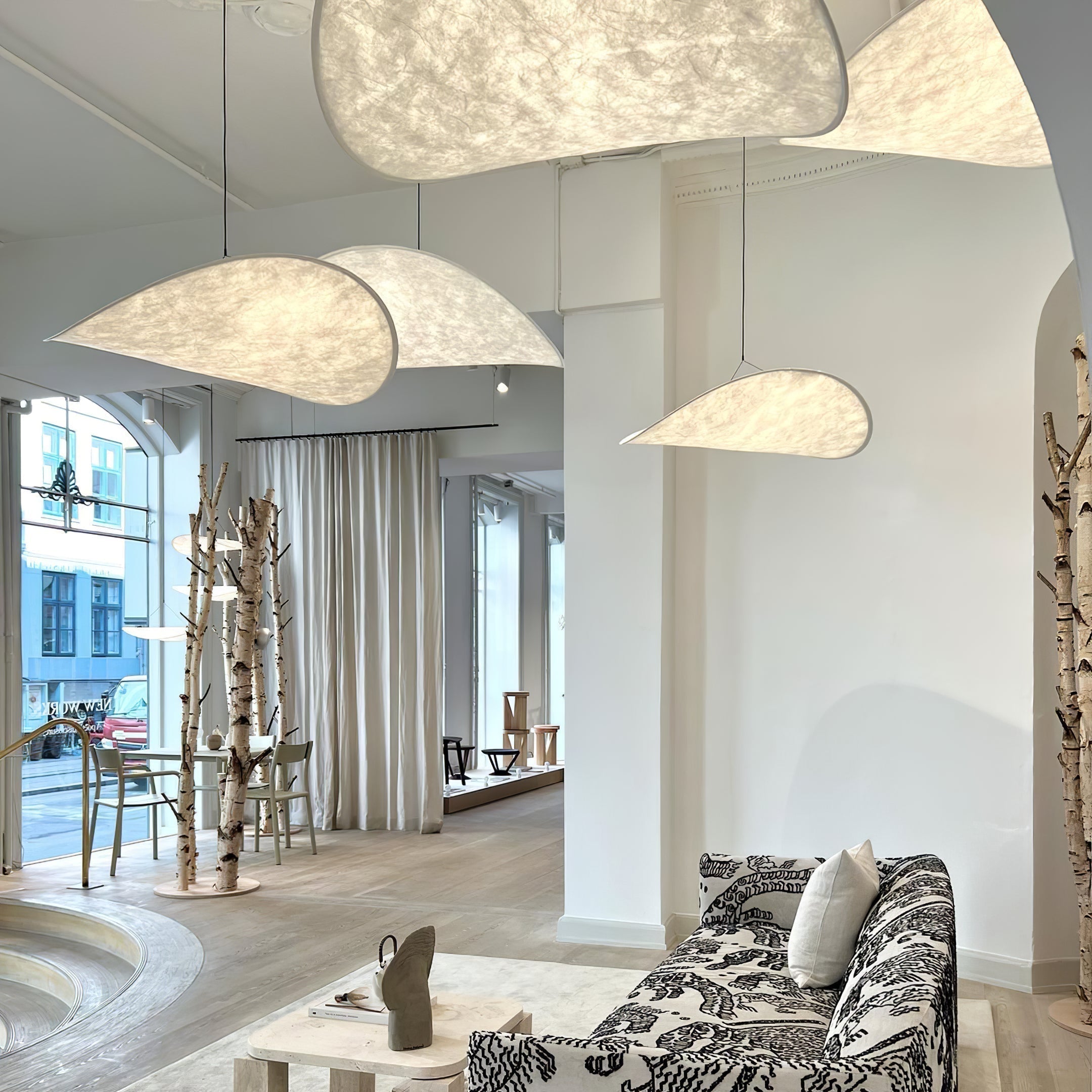 Larenol Paper & Glass Fiber Pendant Lamp