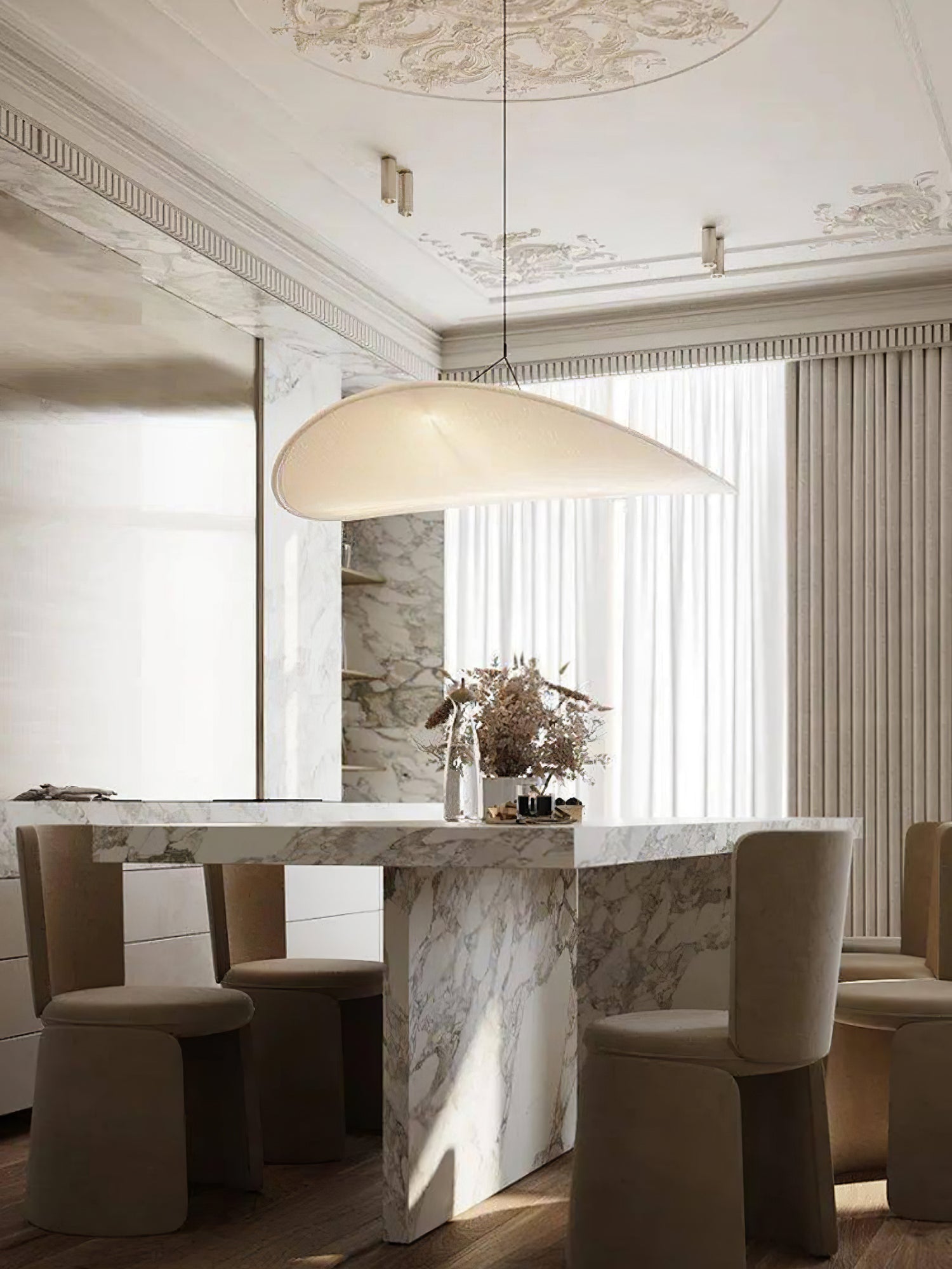 Larenol Paper & Glass Fiber Pendant Lamp