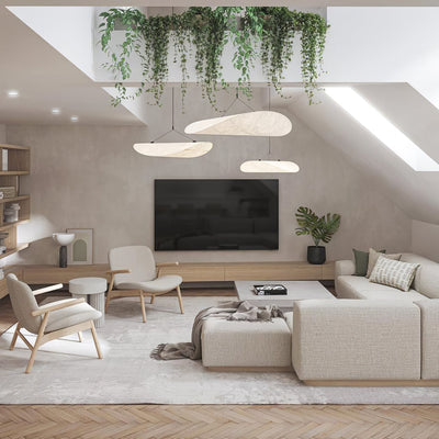 Larenol Paper & Glass Fiber Pendant Lamp