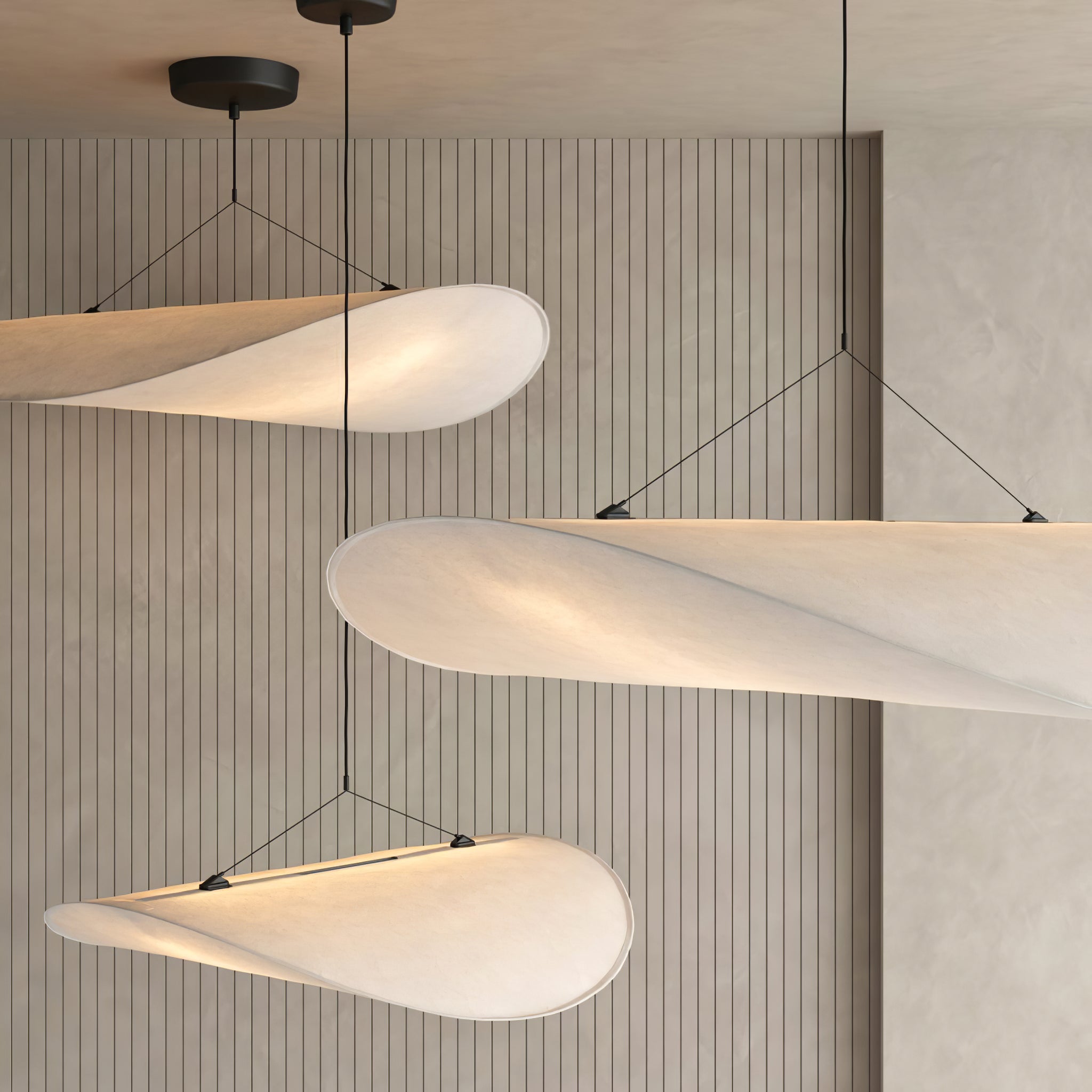 Larenol Paper & Glass Fiber Pendant Lamp