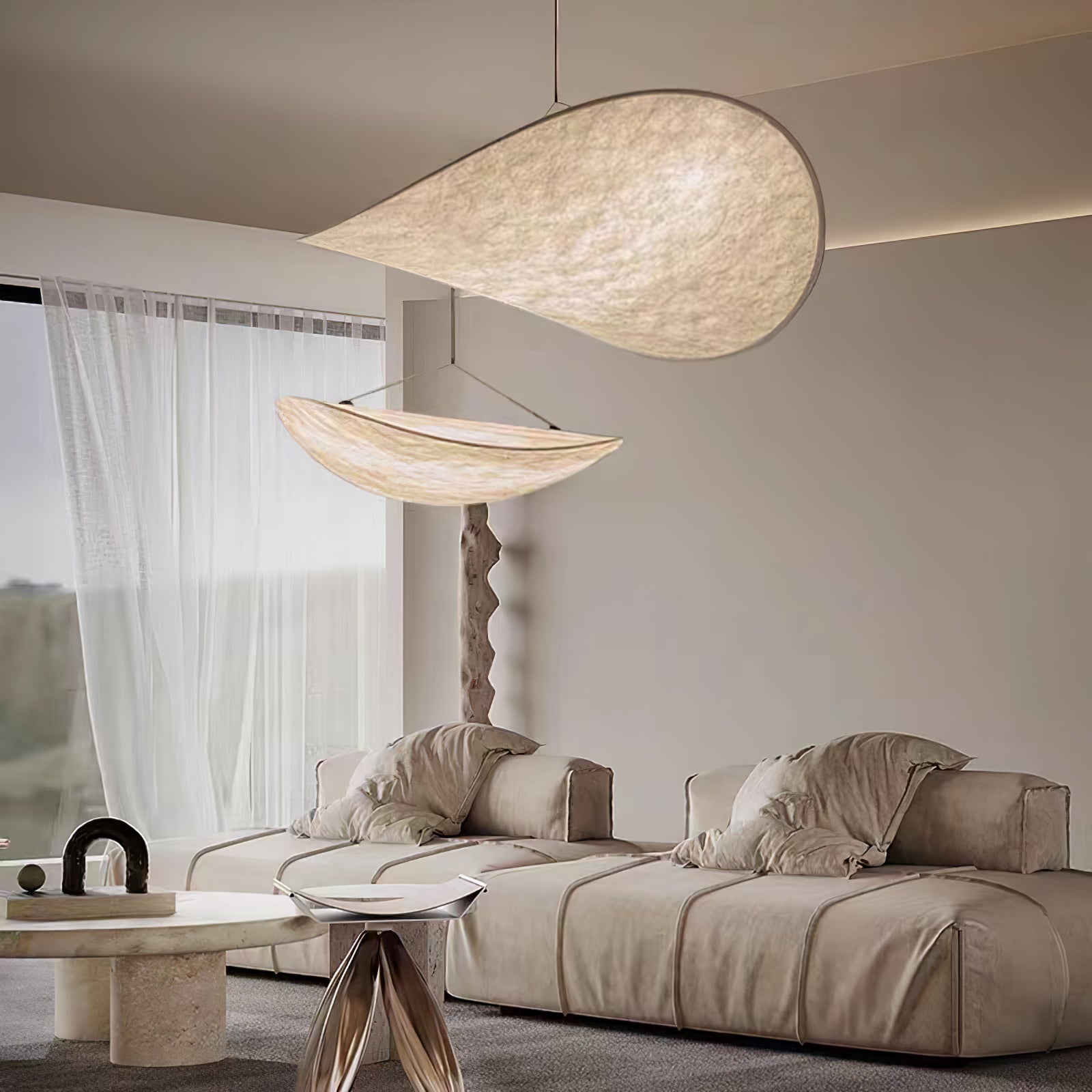 Larenol Paper & Glass Fiber Pendant Lamp