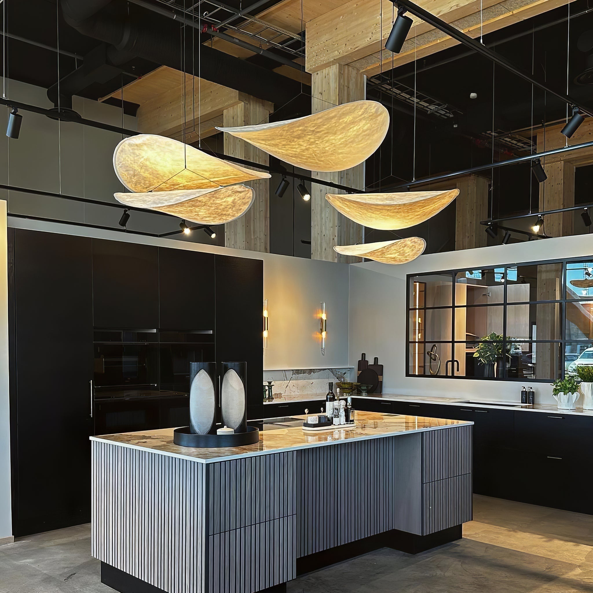 Larenol Paper & Glass Fiber Pendant Lamp
