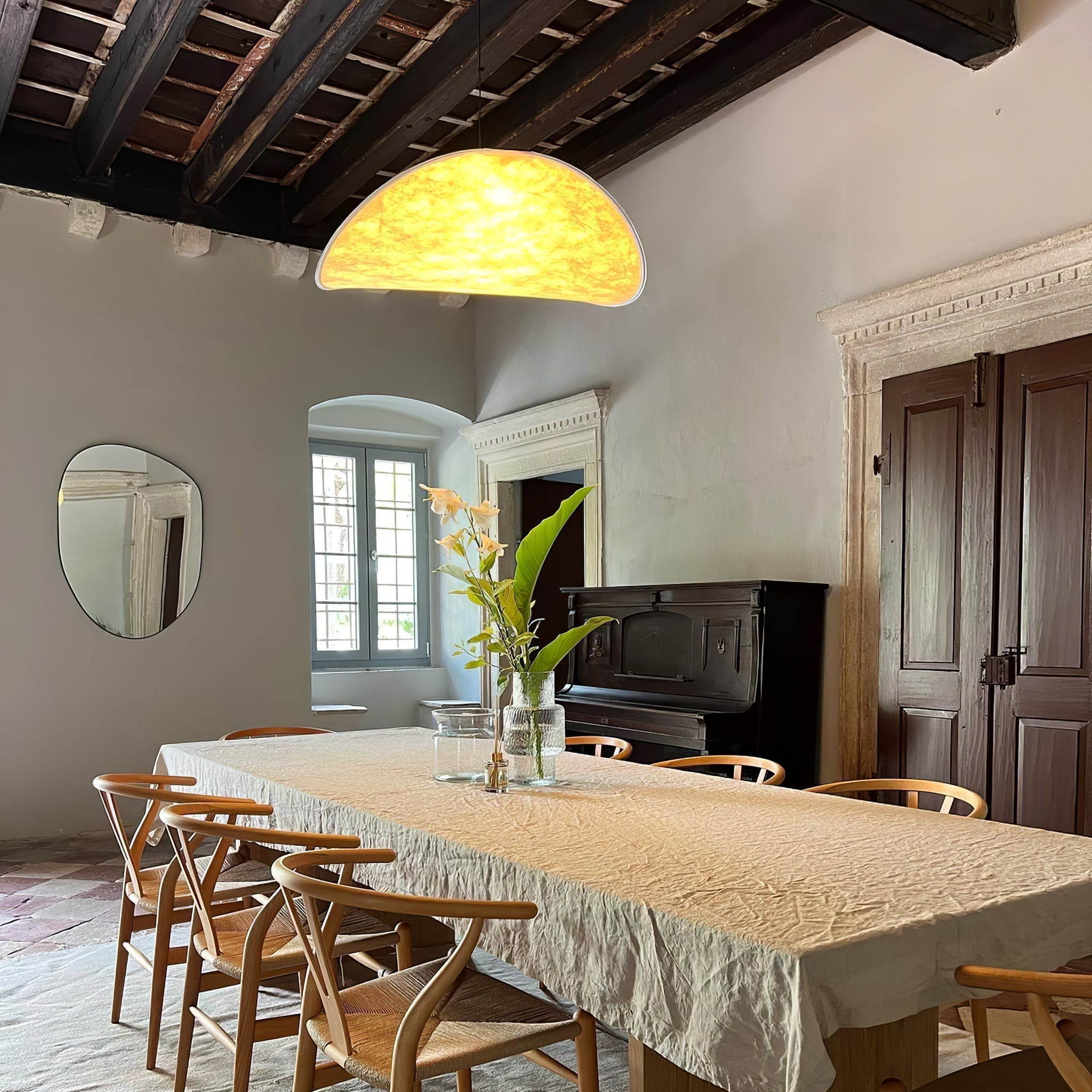 Larenol Paper & Glass Fiber Pendant Lamp