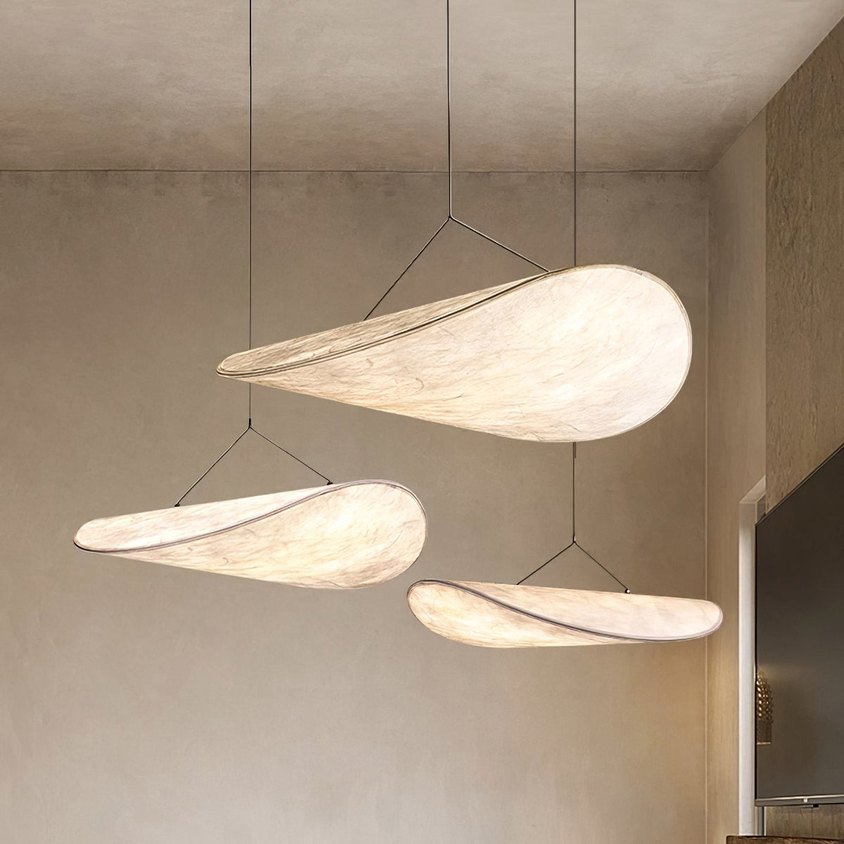 Luminette Minimalist Silk Pendant Light