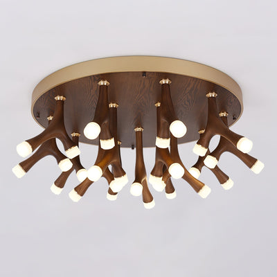 Vilorion Nature-Inspired Wood Ceiling Light