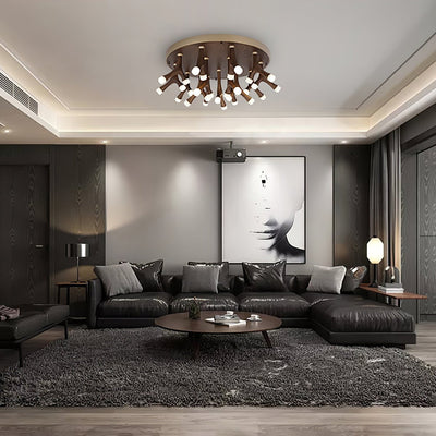 Vilorion Nature-Inspired Wood Ceiling Light