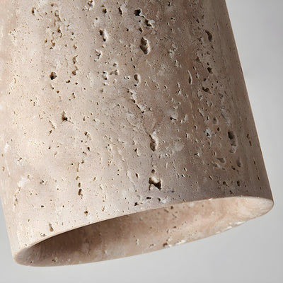 Valelelle Cylinder Cap Travertine Ceiling Light