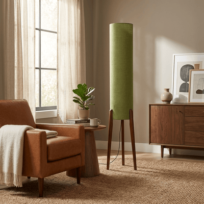 Selmont Terra Ink Column Floor Lamp