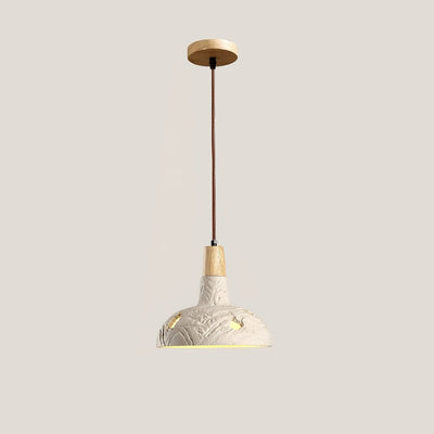 Ormarion Nordic Art Carve Cement Pendant Lamp