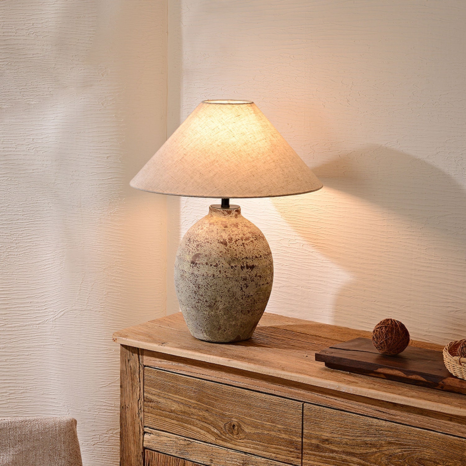 Terravina Textured Ceramic Table Lamp
