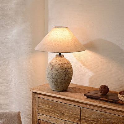 Terravina Textured Ceramic Table Lamp