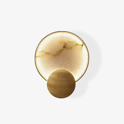 Myvelarae Circular Alabaster Wall Light