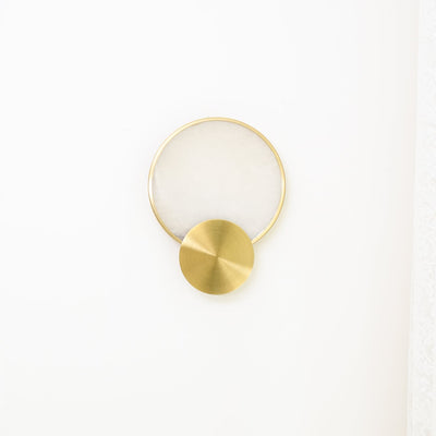 Myvelarae Circular Alabaster Wall Light