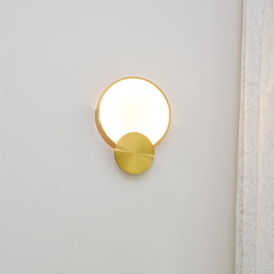 Myvelarae Circular Alabaster Wall Light