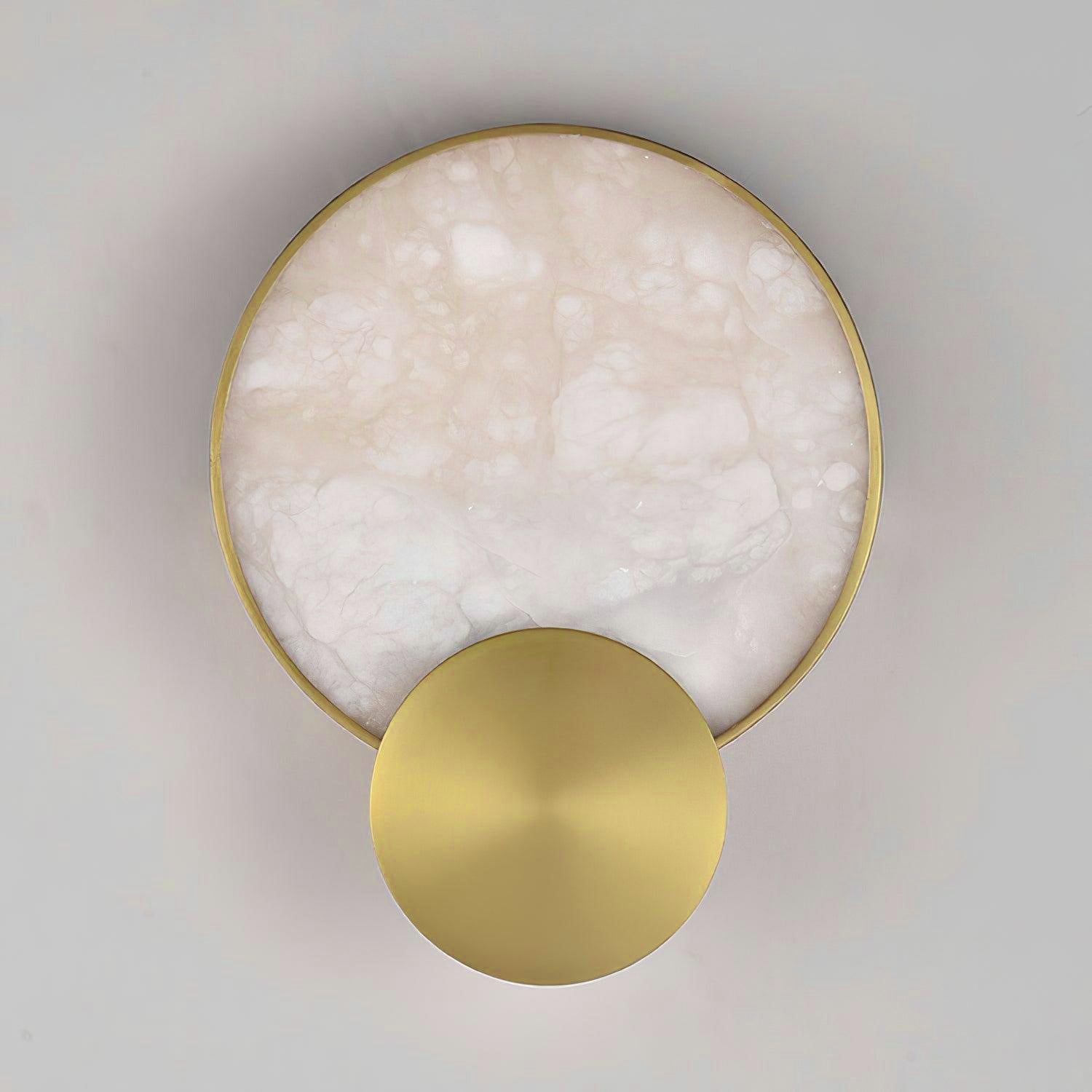 Myvelarae Circular Alabaster Wall Light