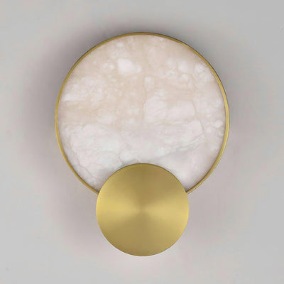 Myvelarae Circular Alabaster Wall Light