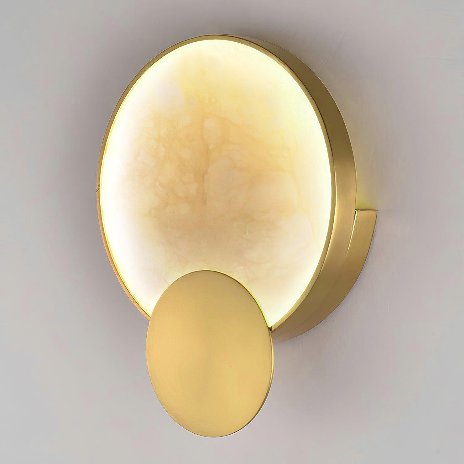 Myvelarae Circular Alabaster Wall Light