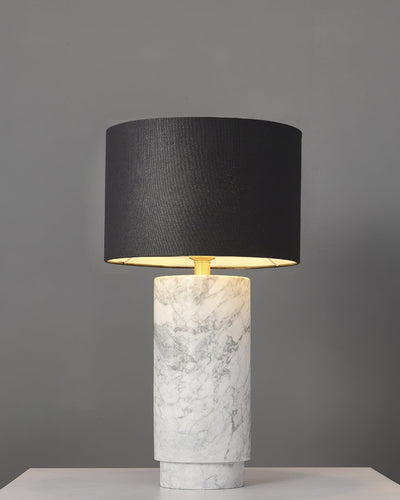 Xavi Marble Fabric Table Lamp