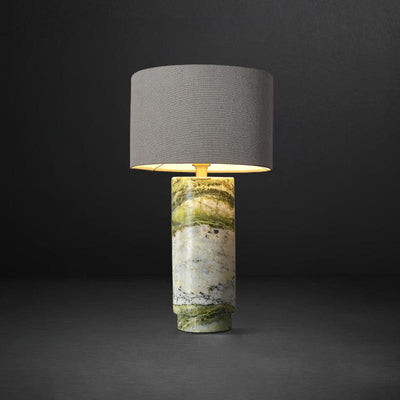 Xavi Marble Fabric Table Lamp