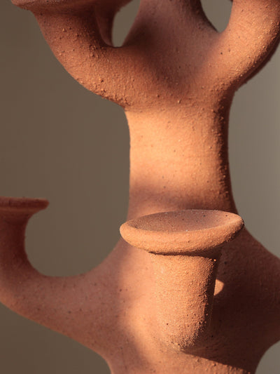 Terracotta Tree Candelabra
