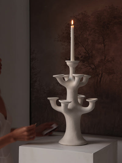 Terracotta Tree Candelabra