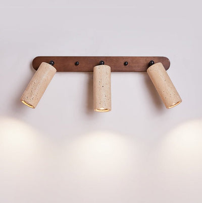 Sereise Travertine Beam Wall Light