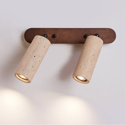 Sereise Travertine Beam Wall Light