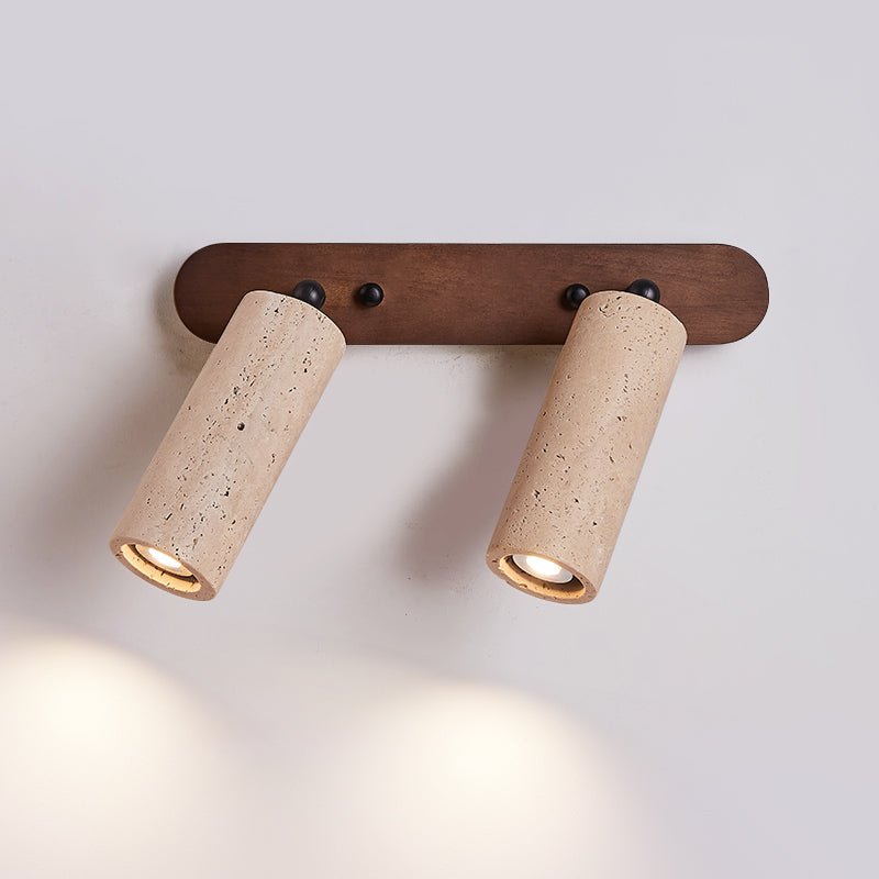 Sereise Travertine Beam Wall Light