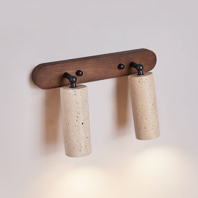 Sereise Travertine Beam Wall Light
