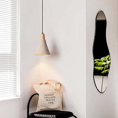 Rivelina Carved Cone Pendant Light