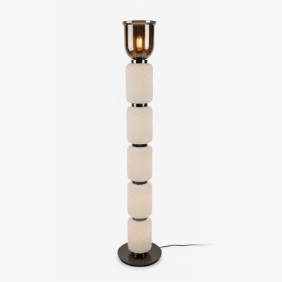 Valdorne Textured Layered Glass Floor Light