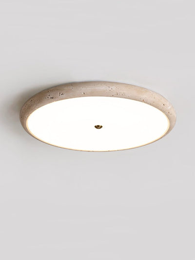 Taveria Travertine Halo Ceiling Light