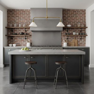 Bellwood Brass Linear Pendant Light