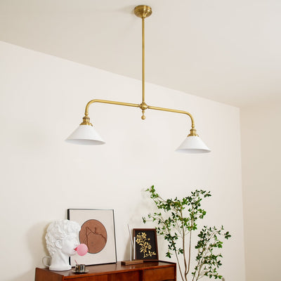 Bellwood Brass Linear Pendant Light